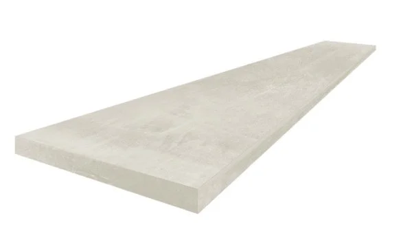 Керамогранит Coliseum Экспо Уайт Ступень угловая левая (Натуральный, 33х60) в Перми