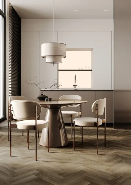 Кварц-виниловая плитка Fargo Herringbone 44-4105-12 Дуб Ванкувер (Градиент) в Перми