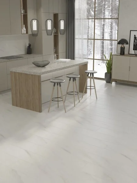 Ламинат Egger PRO 8/33 4V Large Aqua+ Мрамор Леванто белый EPL245 в Перми