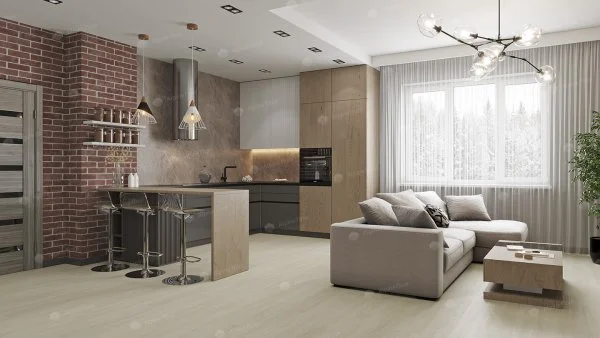 Каменно-полимерная плитка Alpine Floor Solo Plus Ленто ЕСО 14-501, 4 мм, 43 класс в Перми