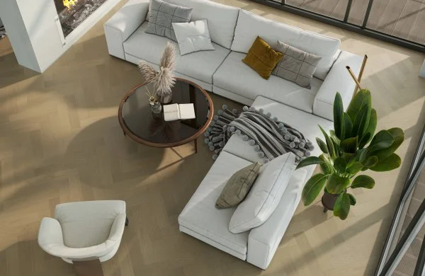 Паркетная доска Quartz Parquet Английская Ёлка Дуб Шампань 33-414 в Перми