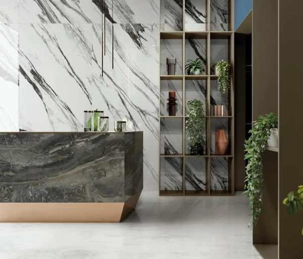 Керамогранит Italon Шарм Делюкс Бьянко Микеланджело 80х160 (Люкс и реттифицированная) в Перми