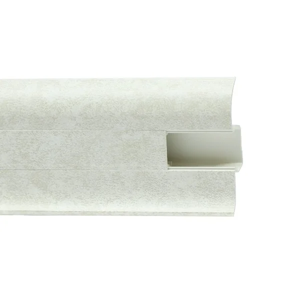 Пластиковый плинтус Royce №860 Белый Кварц (58х22х2200мм) в Перми