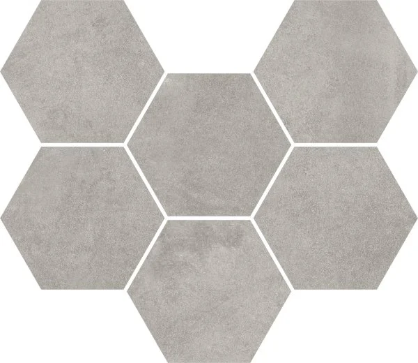 Керамогранит Coliseum Экспо Грэй Мозаика Гексагон (Натуральная, 25х29) в Перми