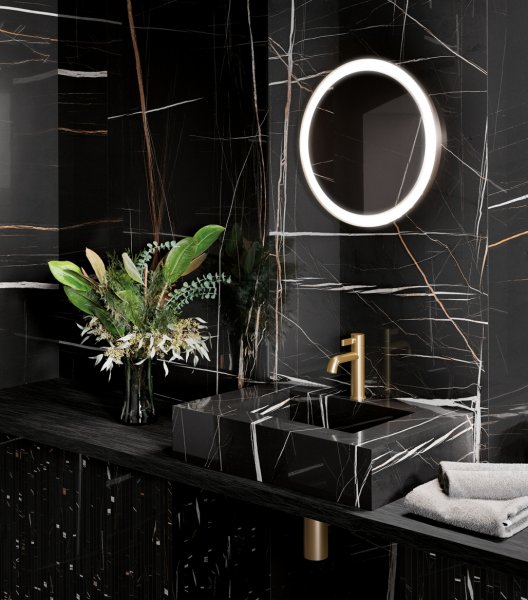 Керамогранит Italon Шарм Делюкс Сахара Нуар 80х160 (Люкс и реттифицированная) в #REGION_NAME_DECLINE_PP#